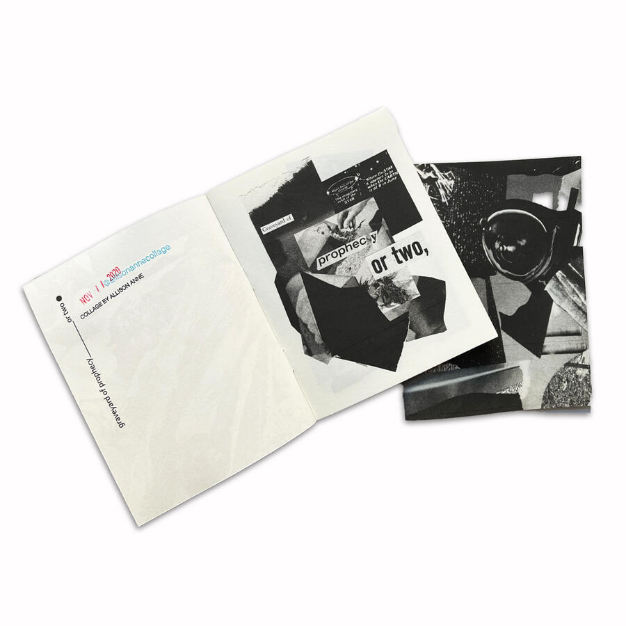 GRAVEYARD OF PROPHECY OR TWO, originally produced in 2020, updated edition 2023 (Collage, design, assembly)